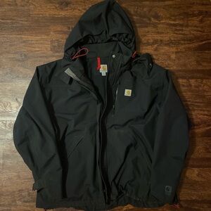 Black Carhartt Windbreaker weatherproof jacket